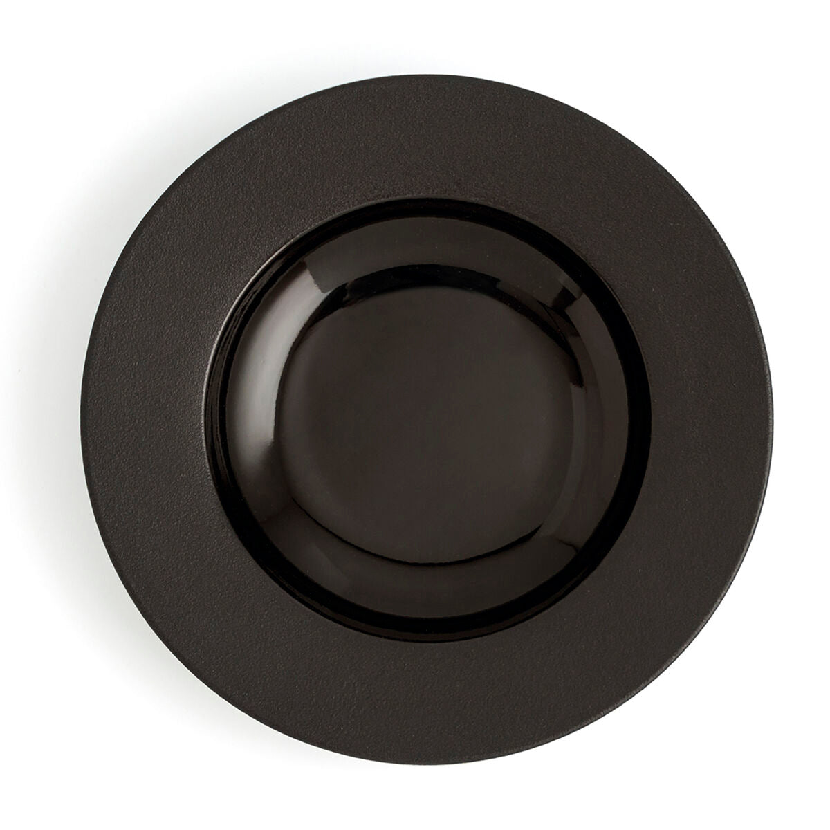 Piatto Fondo Ariane Antracita Ceramica Nero Ø 26 cm (6 Unità)