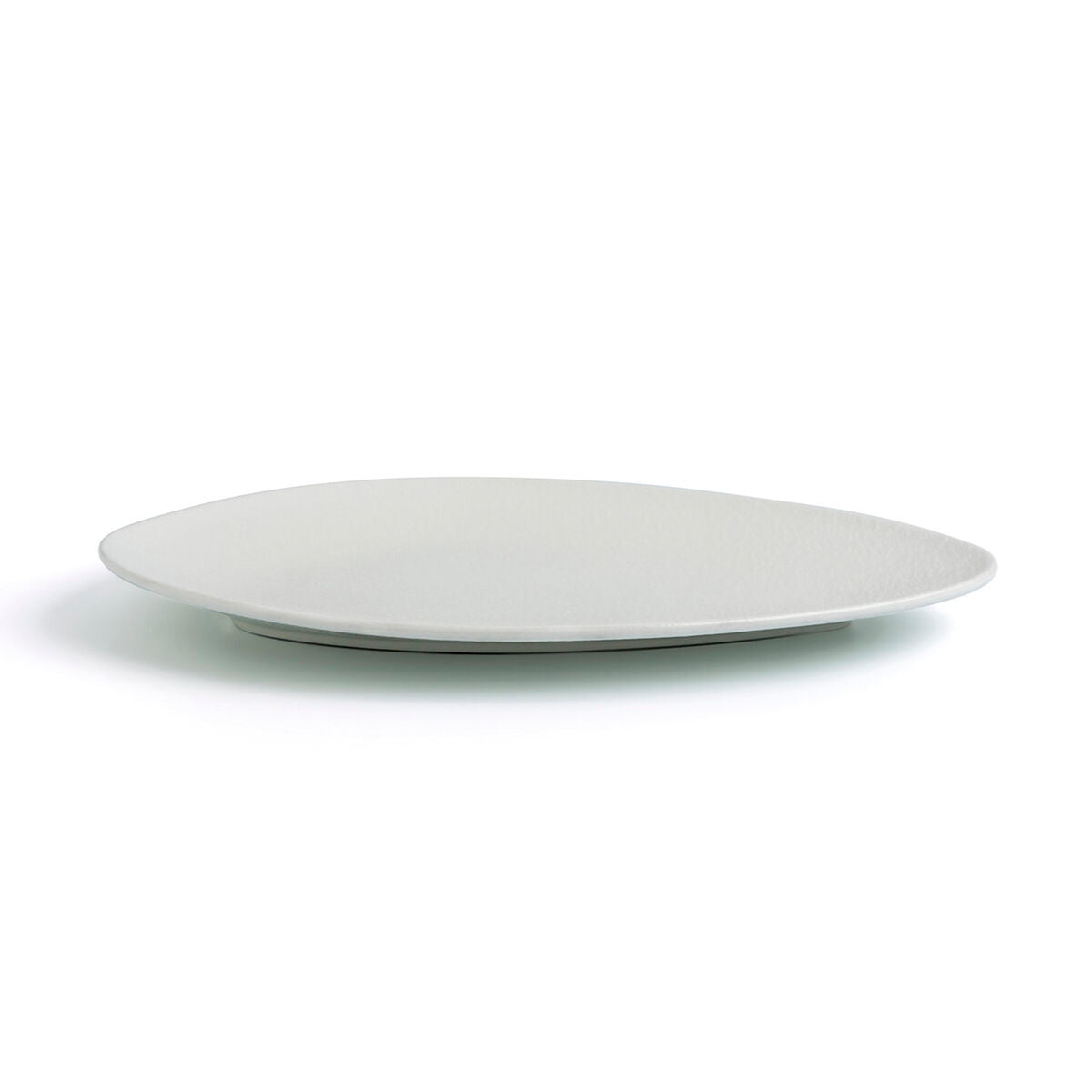 Piatto Piano Ariane Antracita Triangolare Ceramica Bianco (Ø 29 cm) (6 Unità)