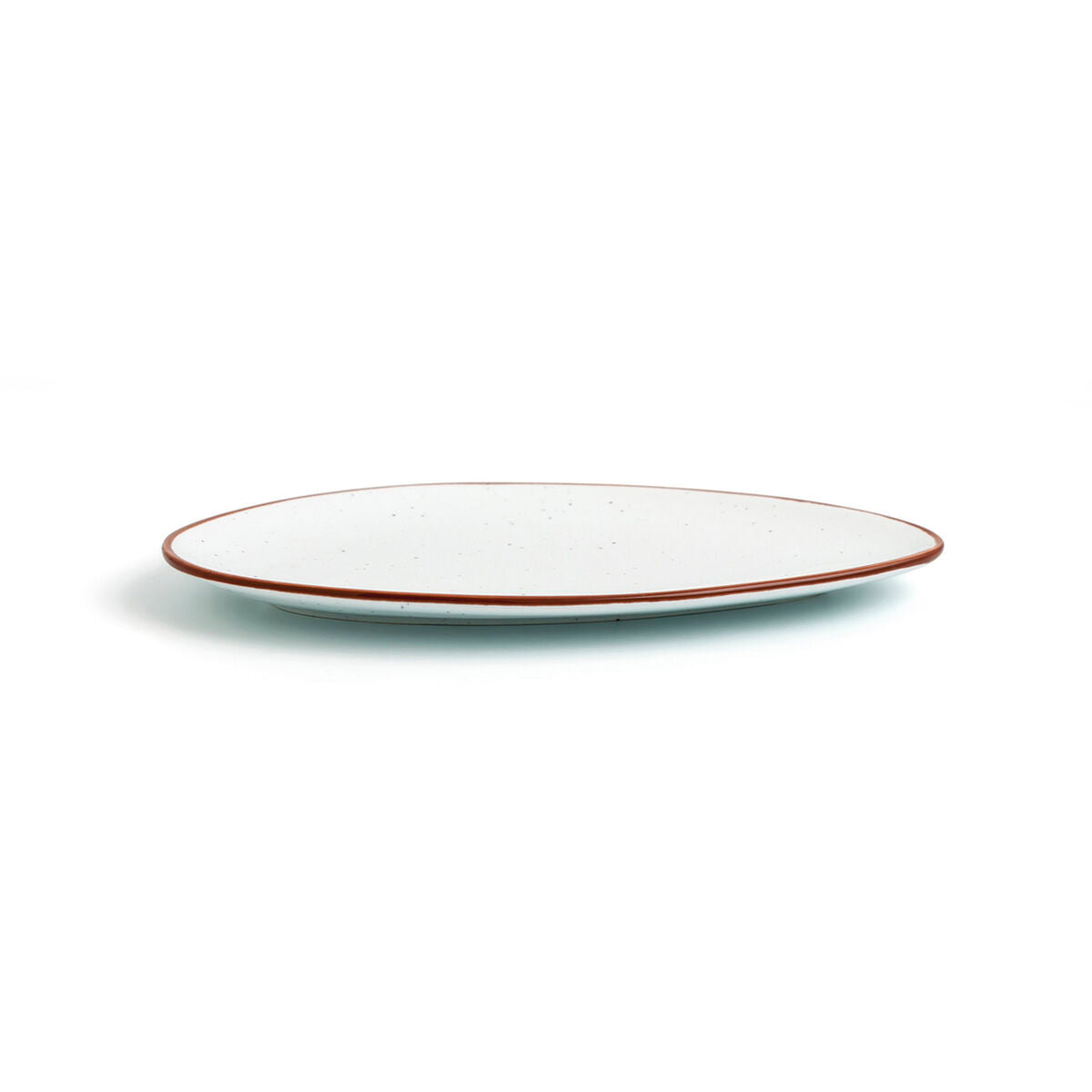 Piatto Piano Ariane Terra Triangolare Ceramica Beige (Ø 29 cm) (6 Unità)