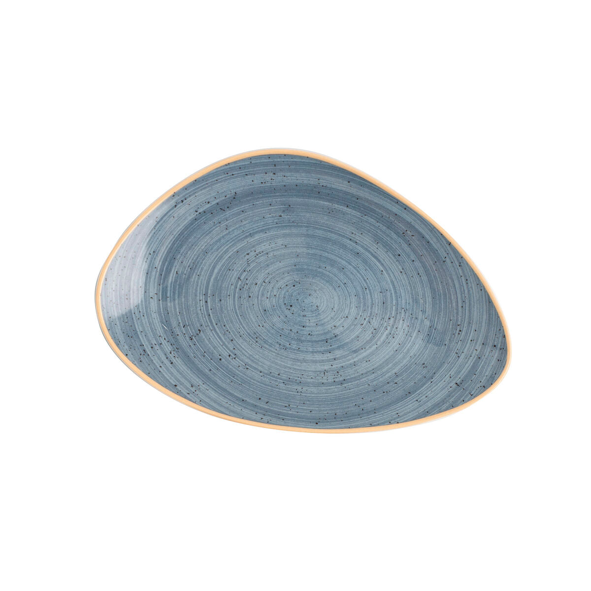 Piatto Piano Ariane Terra Triangolare Ceramica Azzurro (Ø 29 cm) (6 Unità)