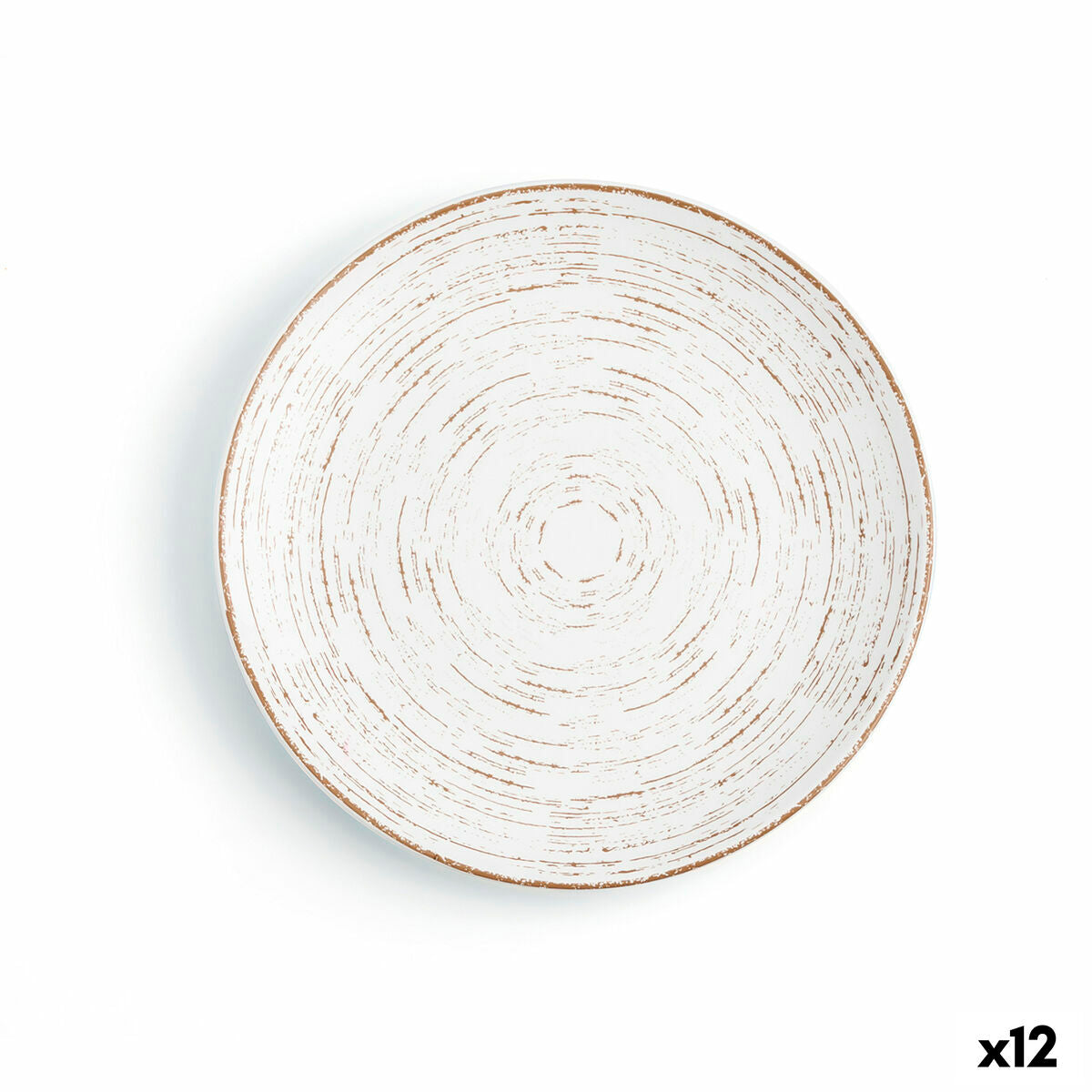 Piatto Piano Ariane Tornado Ceramica Bicolore (Ø 18 cm) (12 Unità)