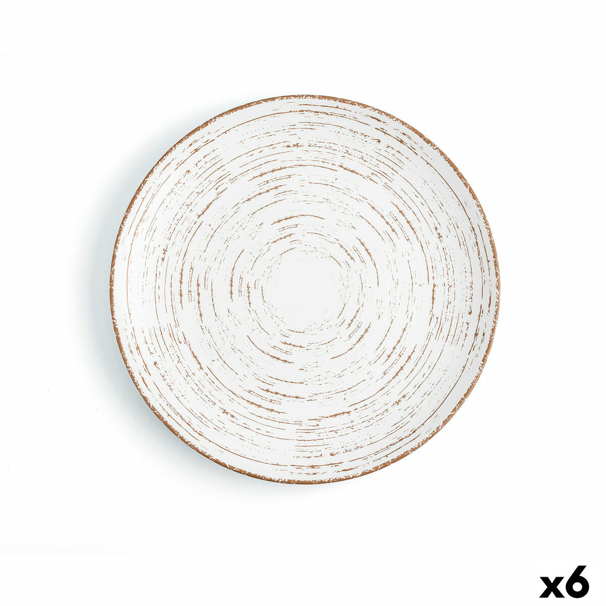 Piatto Piano Ariane Tornado Ceramica Bicolore (Ø 27 cm) (6 Unità)