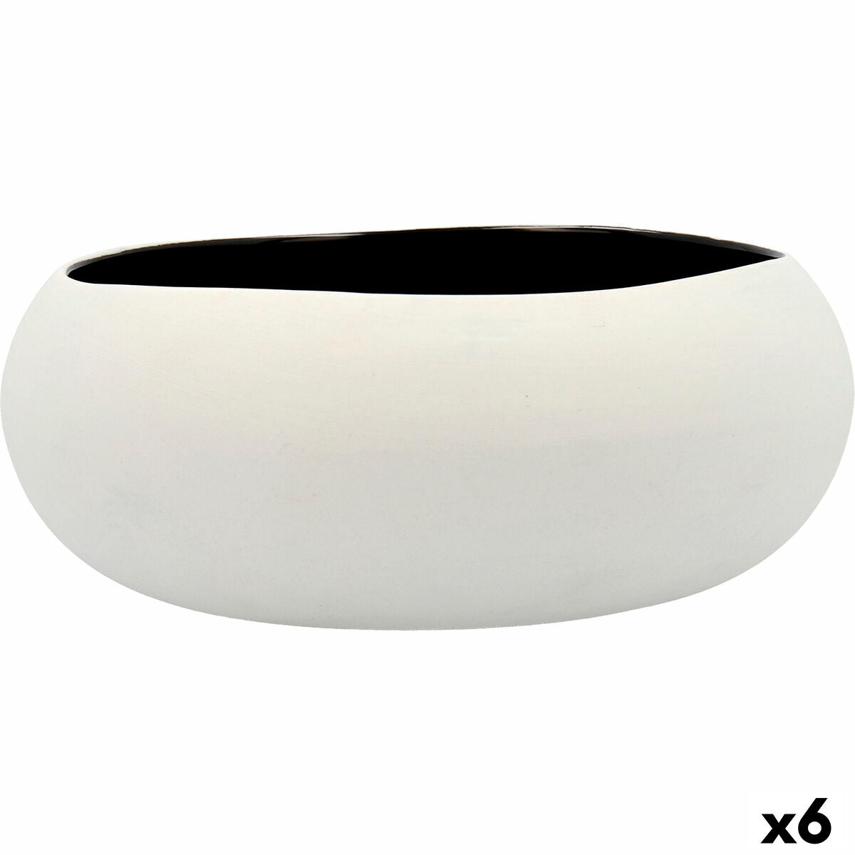 Piatto Fondo Ariane Organic Ceramica Nero 16 cm (6 Unità)