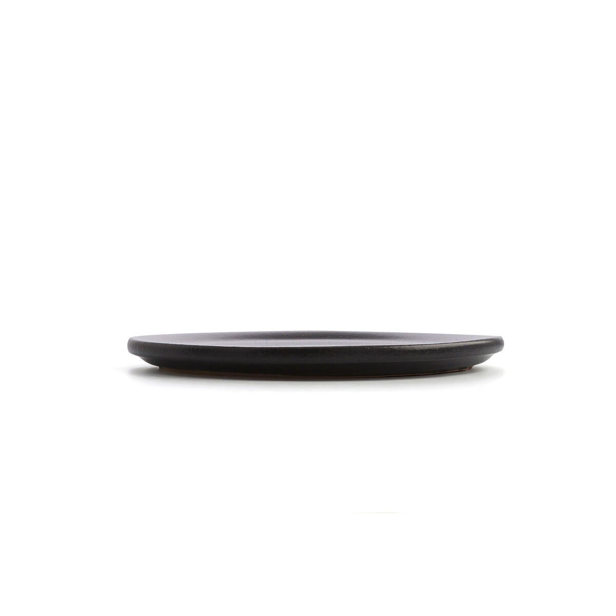 Piatto Piano Anaflor Vulcano Carne Argilla cotta Nero Ø 31 cm (8 Unità)