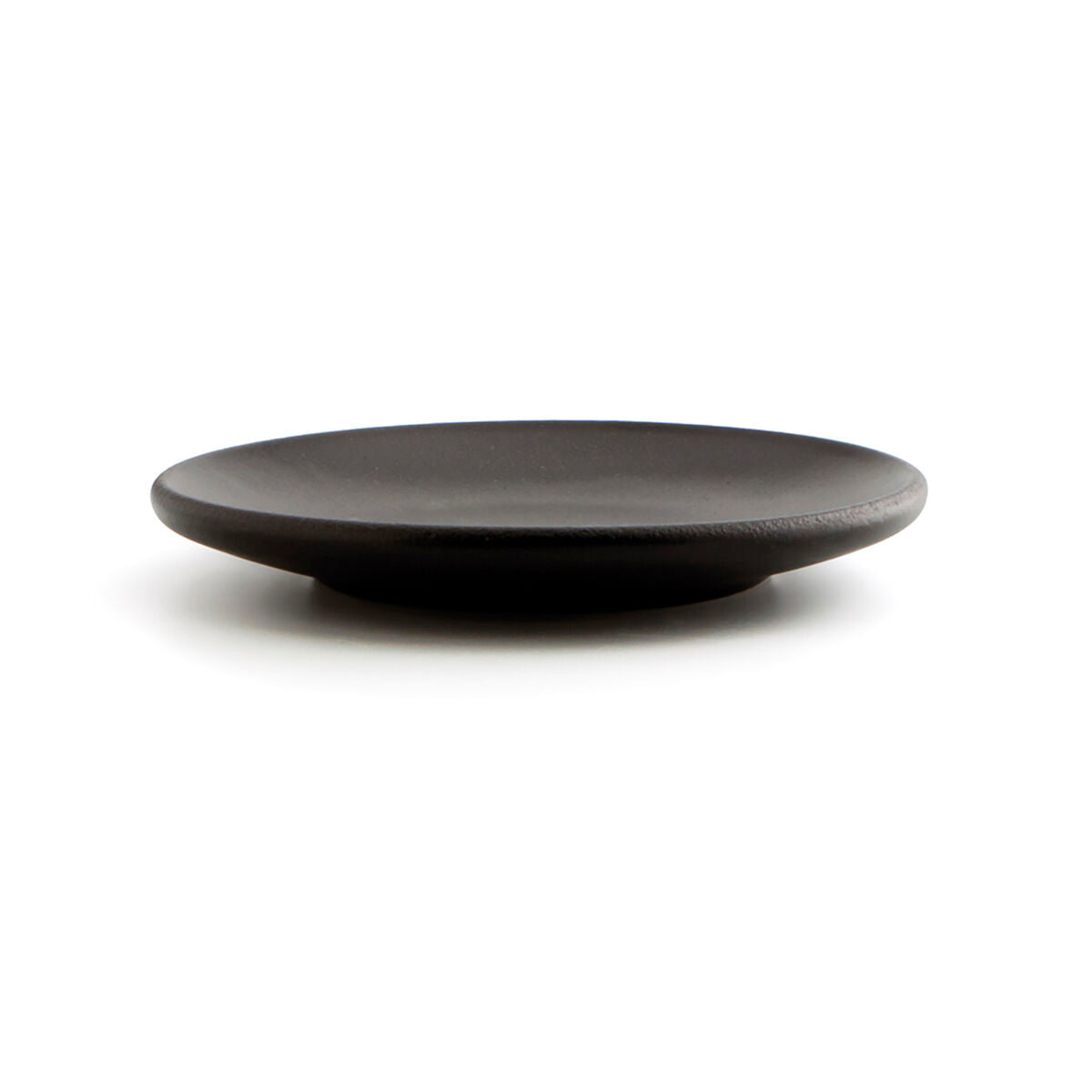 Piatto Piano Anaflor Vulcano Carne Argilla cotta Nero 25 cm (8 Unità)