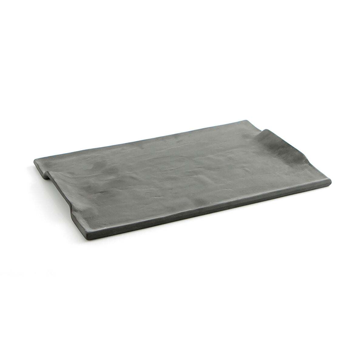 Vassoio per aperitivi Quid Mineral Ceramica Nero (6 Unità) (35 x 23 cm)