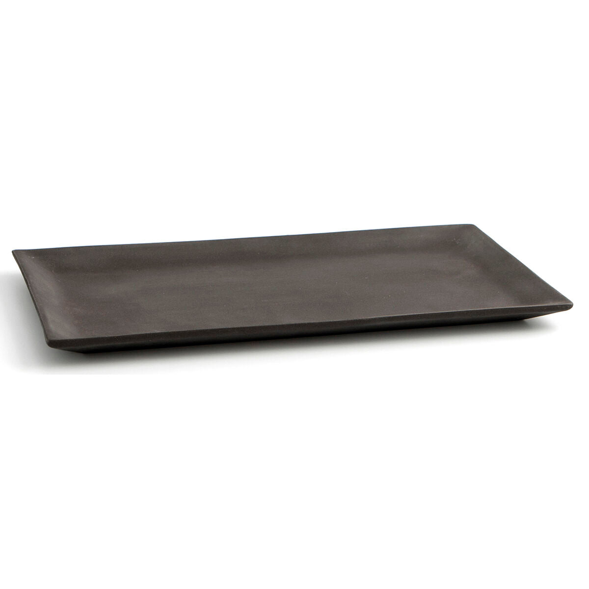 Vassoio per aperitivi Quid Mineral Ceramica Nero (15 x 30 cm) (8 Unità)