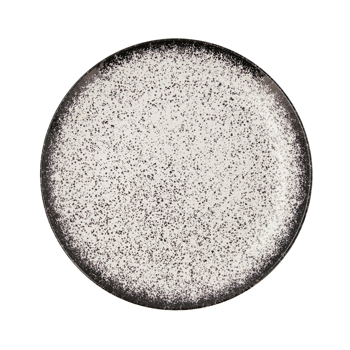 Piatto Piano Ariane Rock Ceramica Nero (Ø 31 cm) (6 Unità)