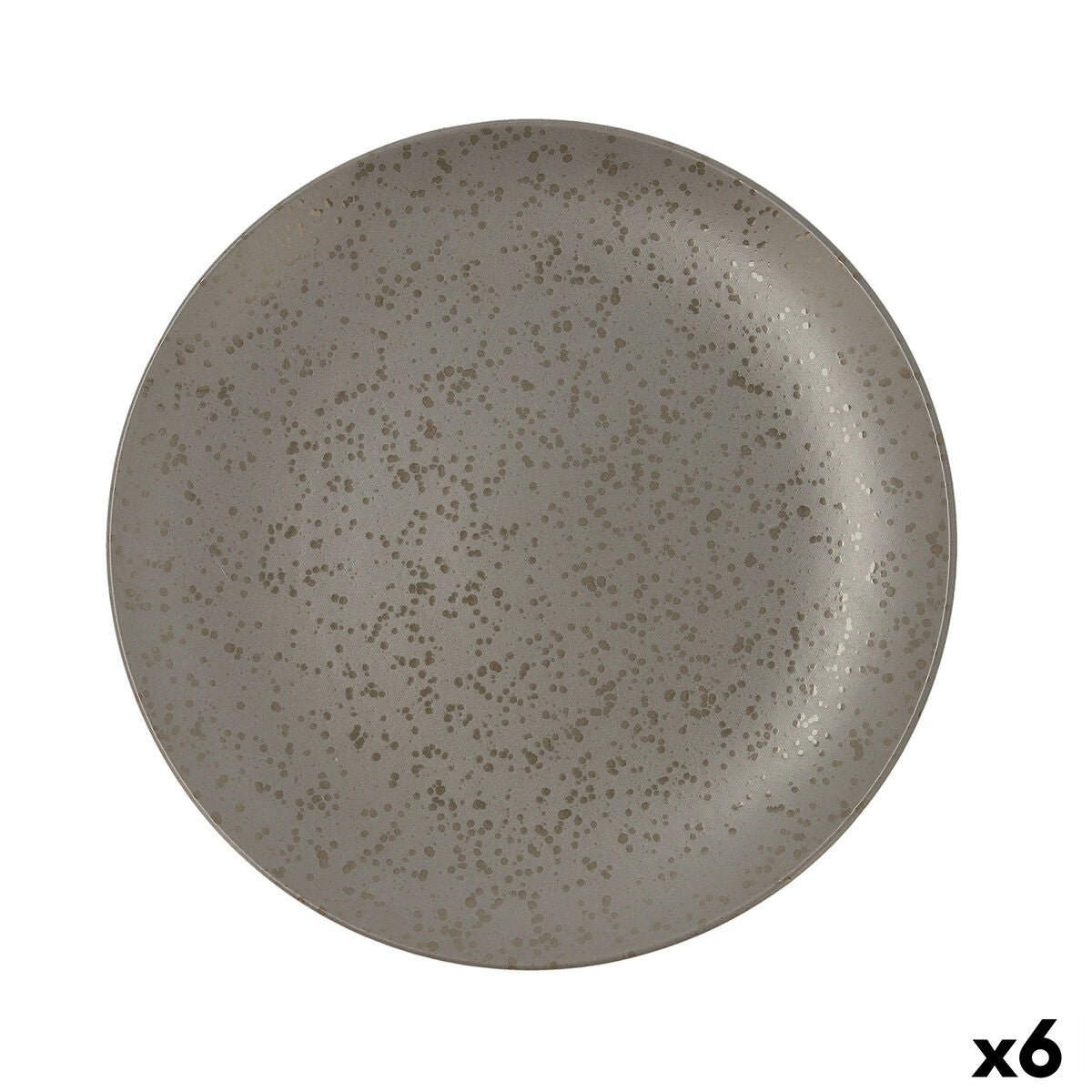Piatto Piano Ariane Oxide Ceramica Grigio (Ø 31 cm) (6 Unità)