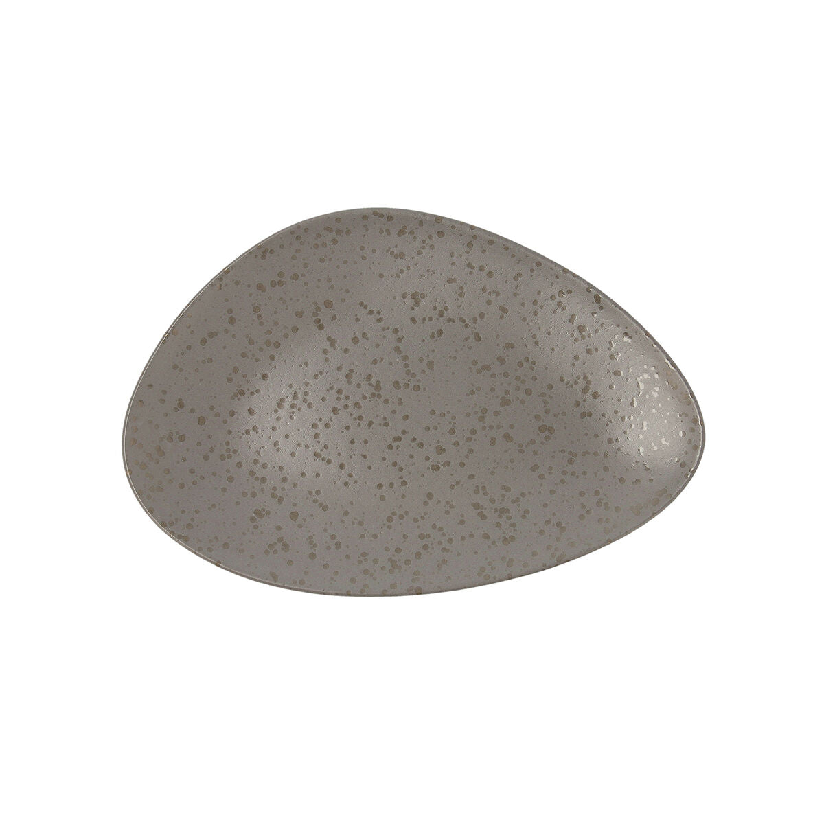 Piatto Piano Ariane Oxide Triangolare Ceramica Grigio (Ø 29 cm) (6 Unità)