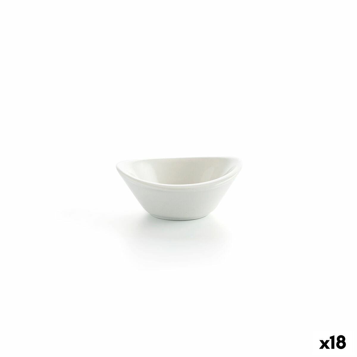 Ciotola Ariane Alaska Mini Ceramica Bianco (8,5 x 8,3 x 3,5 cm) (18 Unità)