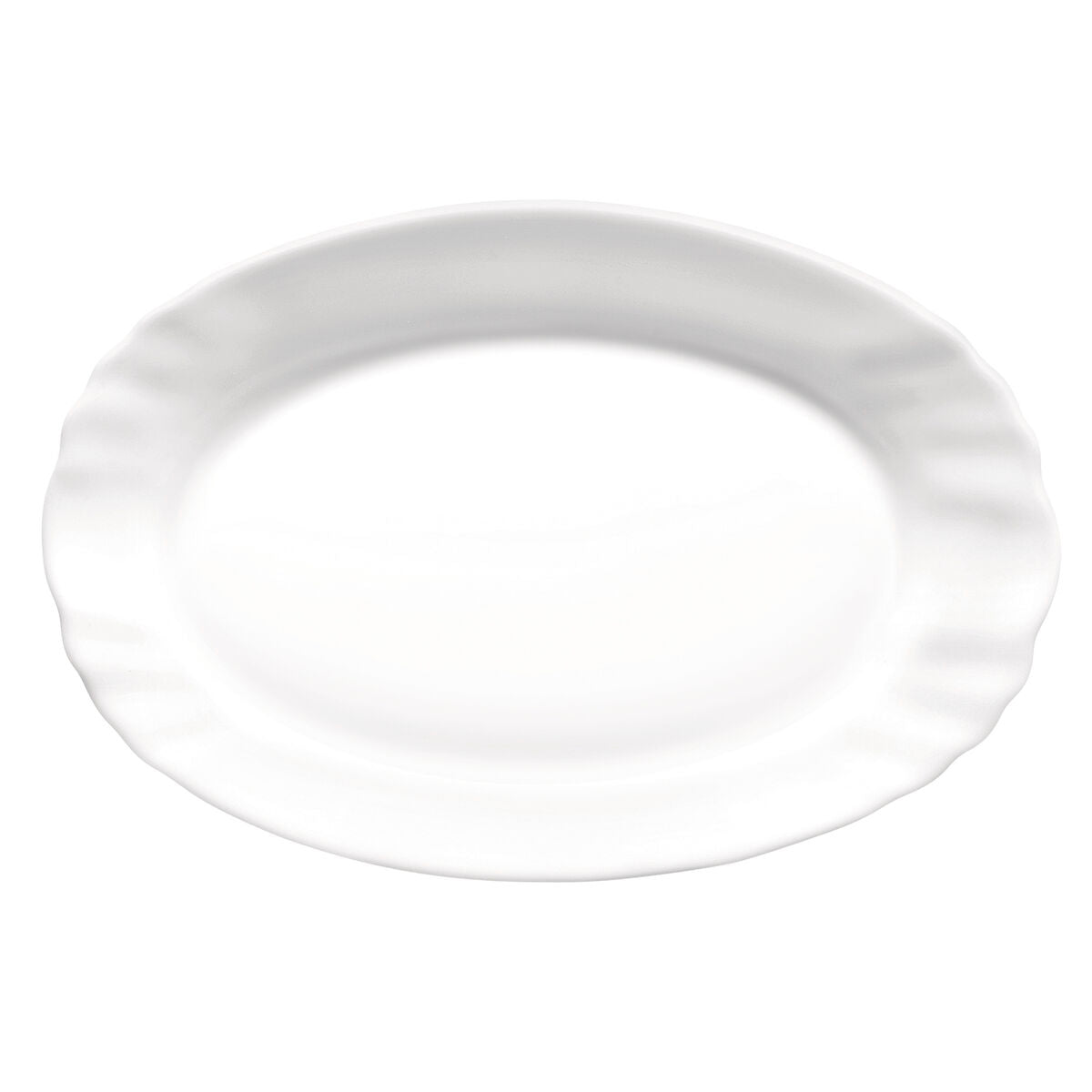 Teglia da Cucina Bormioli Rocco Ebro Ovale Bianco Vetro (22 cm) (24 Unità)