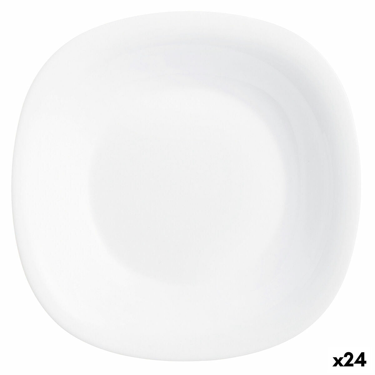 Piatto Fondo Luminarc Carine Bianco Vetro (Ø 23,5 cm) (24 Unità)