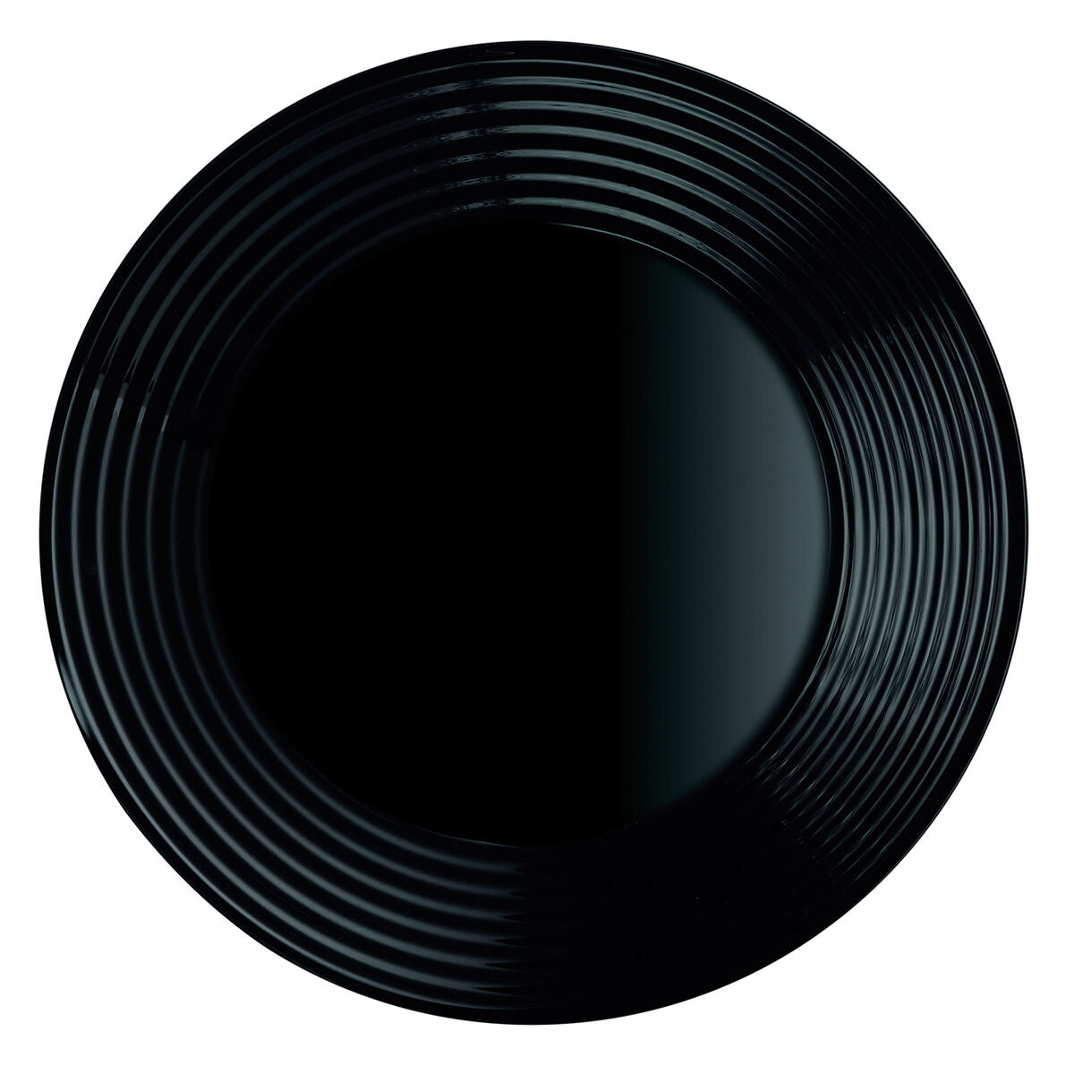 Piatto Fondo Luminarc Harena Nero Vetro (Ø 23,5 cm) (24 Unità)