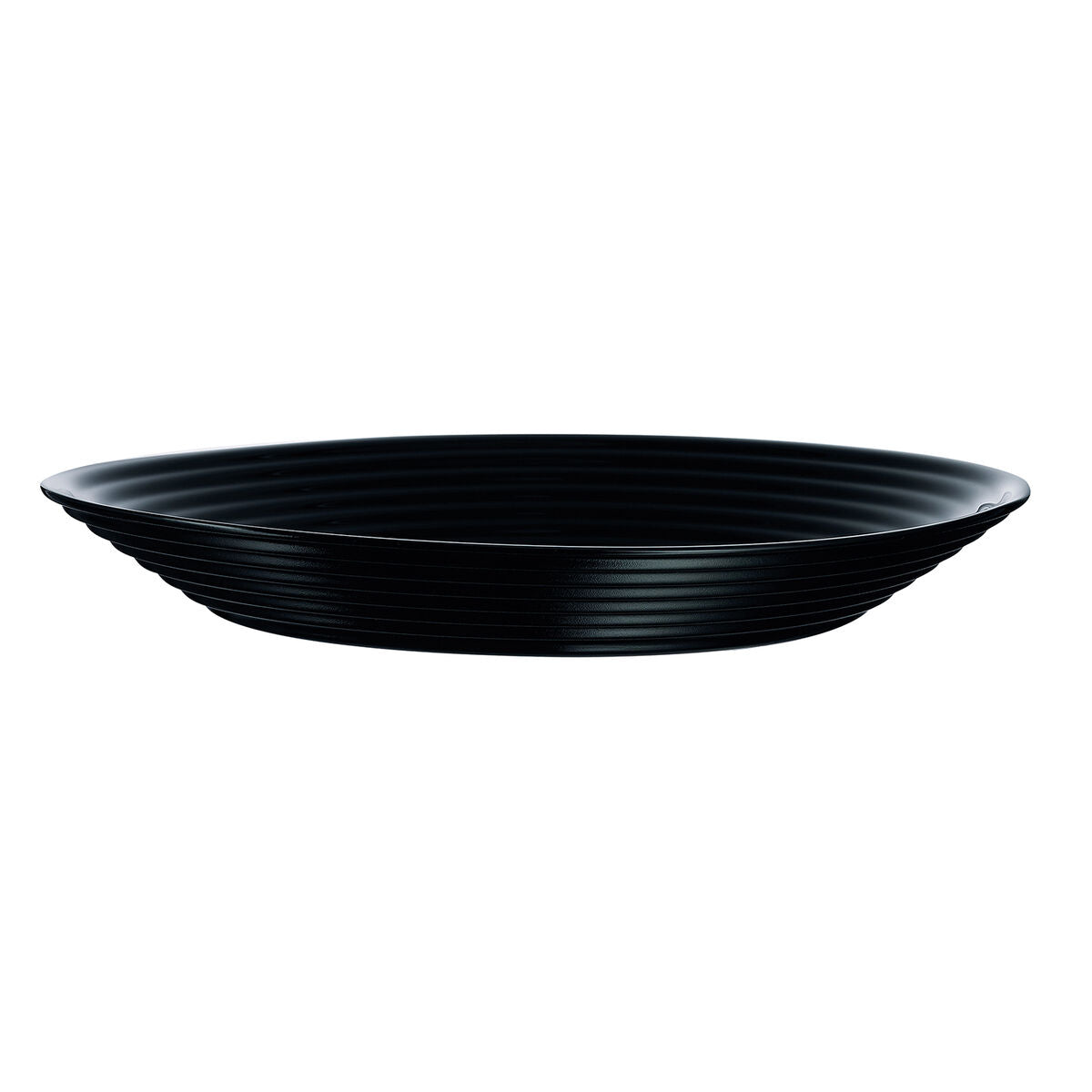 Piatto Fondo Luminarc Harena Nero Vetro (Ø 23,5 cm) (24 Unità)