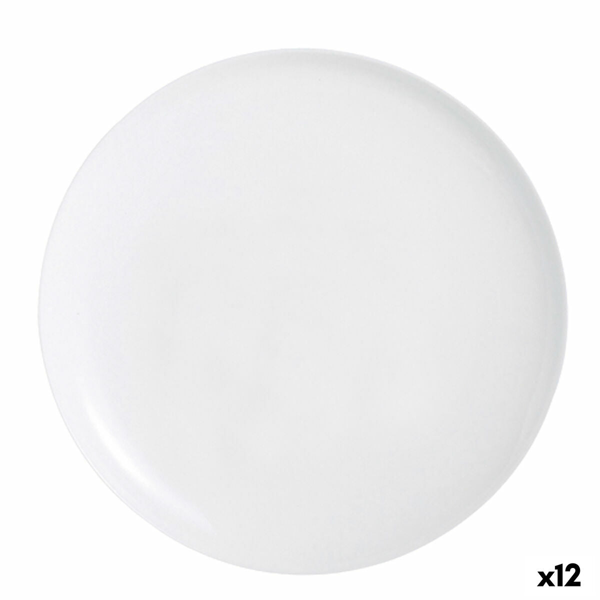 Piatto per Pizza Luminarc Friends Time Bianco Vetro (Ø 32 cm) (12 Unità)
