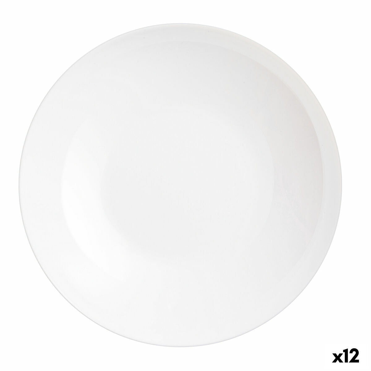 Piatto Luminarc Friends Time Multiuso Bianco Vetro Ø 26 cm