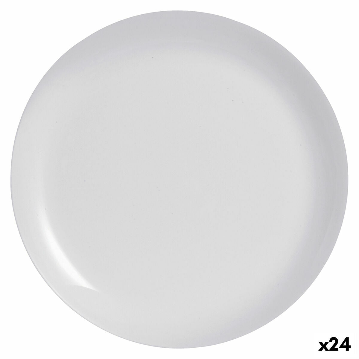 Piatto Piano Luminarc Diwali Grigio Vetro Vetro temperato (Ø 27 cm) (24 Unità)