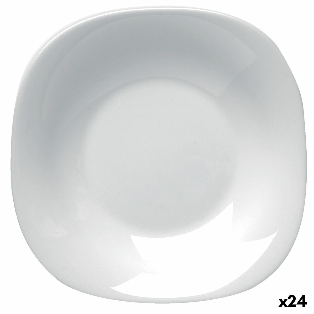 Piatto Fondo Bormioli Rocco Parma Vetro (23 cm) (24 Unità)