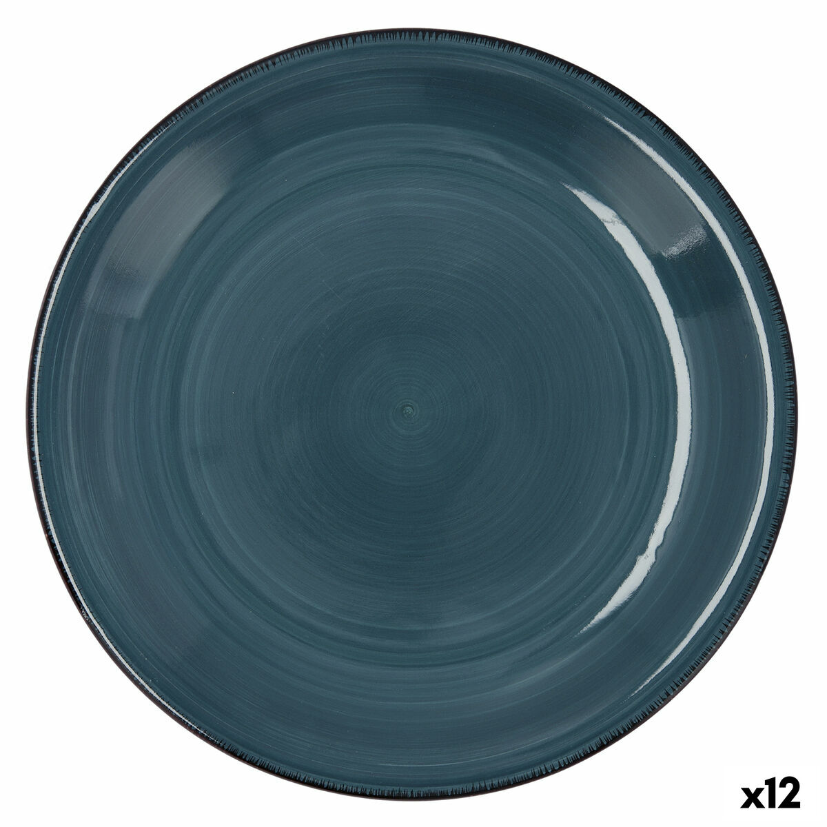 Piatto Piano Quid Vita Ceramica Azzurro (Ø 27 cm) (12 Unità)