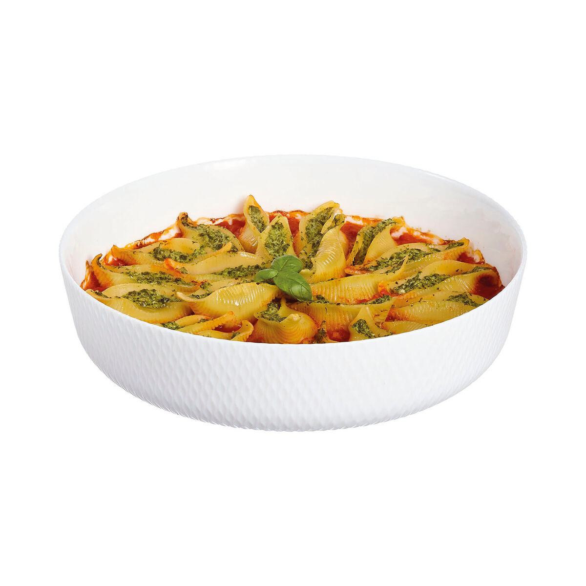Teglia da Cucina Luminarc Smart Cuisine Rotonda Bianco Vetro Ø 28 cm (6 Unità)