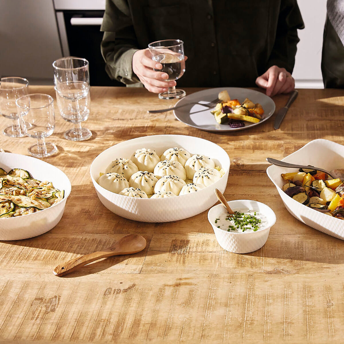 Teglia da Cucina Luminarc Smart Cuisine Bianco Vetro Ø 26 cm (5 Unità)