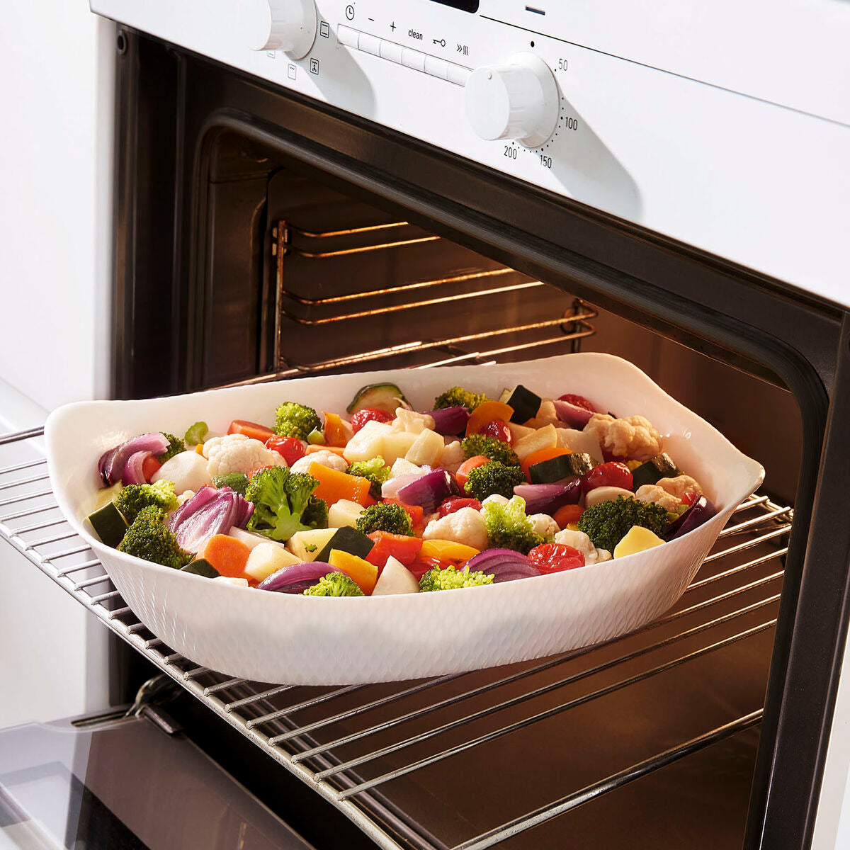 Teglia da Cucina Luminarc Smart Cuisine Bianco Vetro 34 x 25 cm (6 Unità)