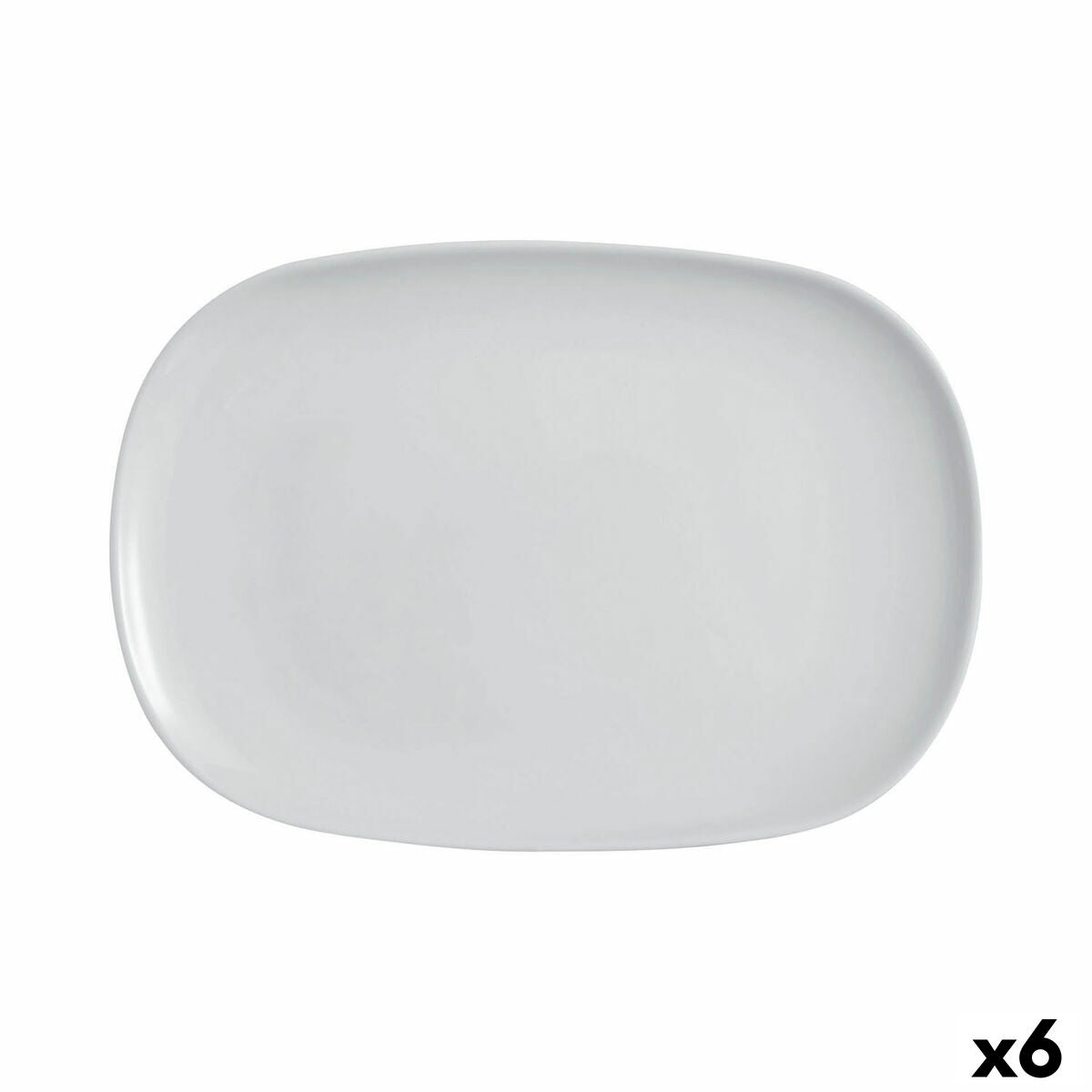 Teglia da Cucina Luminarc Diwali Grigio Vetro 35 x 24 cm (6 Unità)