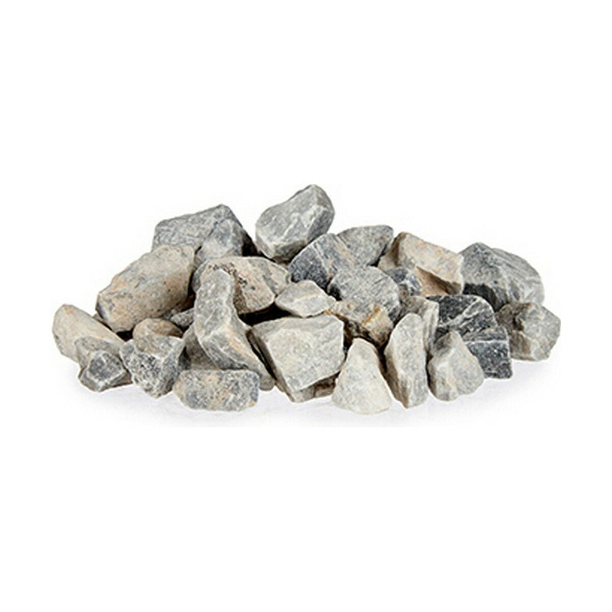 Barattolo 3 Kg Pietre Decorative Grigio chiaro (4 Unità)