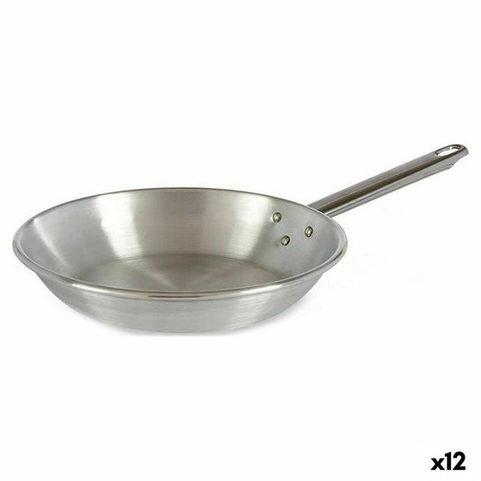 Padella Ø 24 cm Argentato Alluminio (12 Unità)