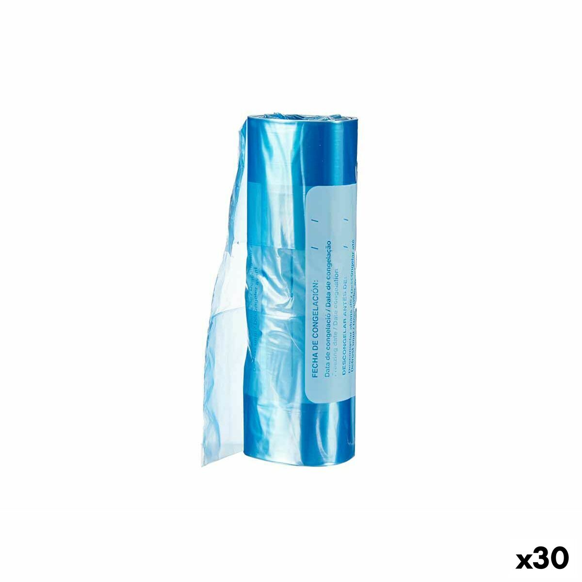 Borsa per congelatore 22 x 35 cm Azzurro Polietilene 30 Unità