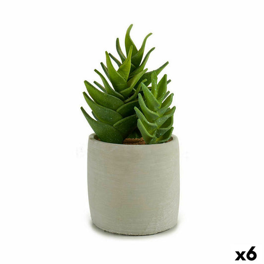 Pianta Decorativa Succulenta Plastica 12 x 24 x 12 cm (6 Unità)