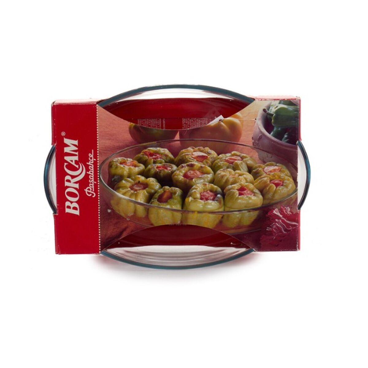 Teglia da Cucina Borcam Ovalada 2,3 L 22 x 6 x 30,5 cm (6 Unità)