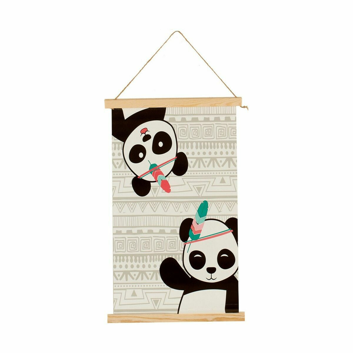 Decorazione da Parete Panda 1 x 54 x 33 cm (24 Unità)