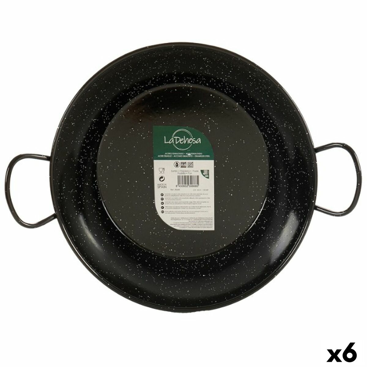 Paellera Ø 32 cm Acciaio Smaltato (6 Unità)