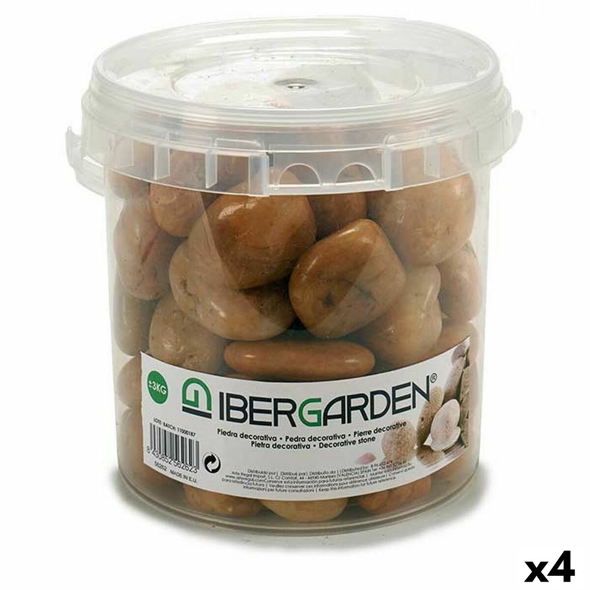 Pietre Decorative Grande Marrone 3 Kg (4 Unità)