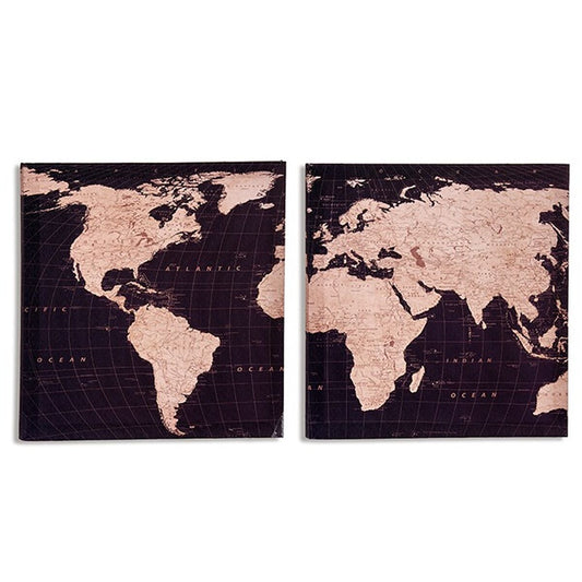 Tela Mappamondo 1,5 x 28 x 28 cm (36 Unità)