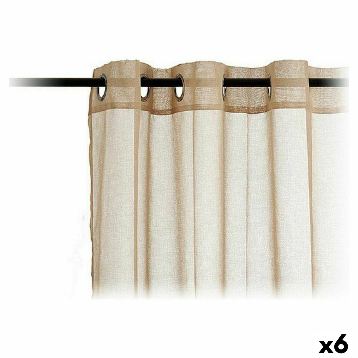 Tende 140 x 260 cm Beige (6 Unità)