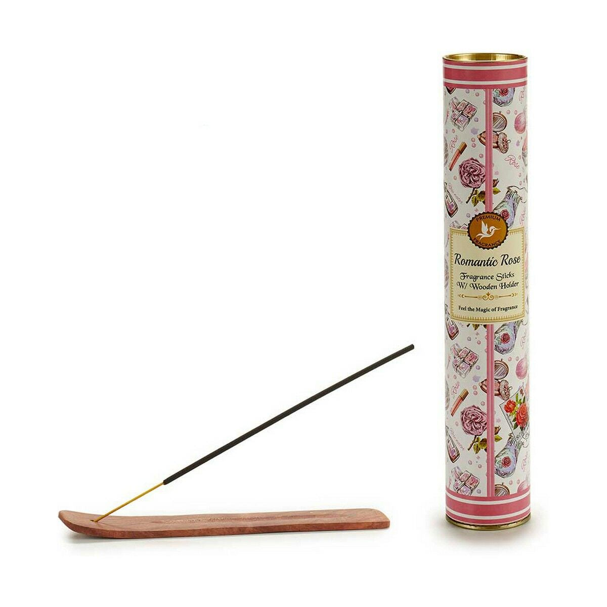 Incenso Fiori Rosa Con supporto (12 Unità)