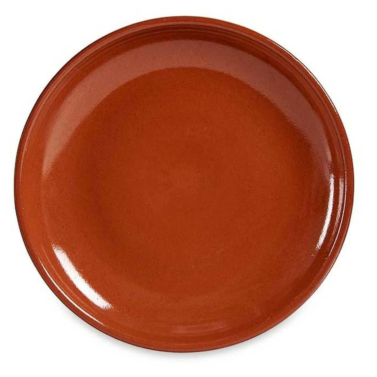 Piatto da pranzo Carne Argilla cotta 23 x 2 x 23 cm (10 Unità)