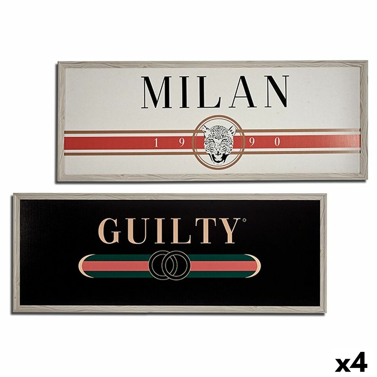 Quadro GUILTY MILAN Truciolare 2 x 46 x 121 cm (4 Unità)