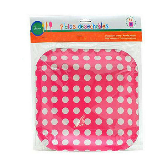 Set di piatti Punti Monouso 24 x 2 x 19 cm (12 Unità)