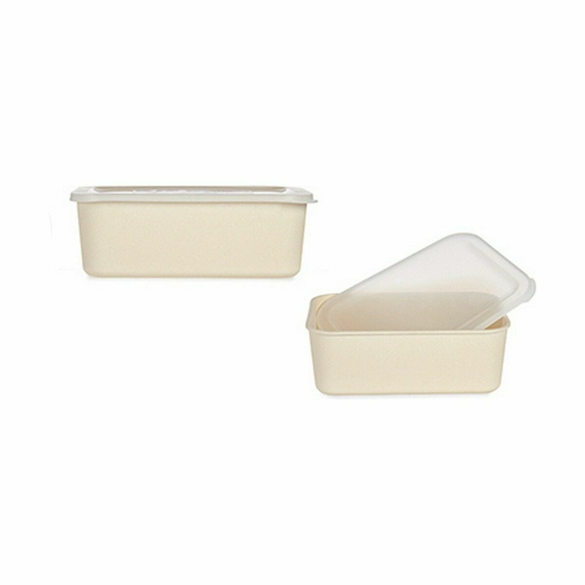 Vassoio con coperchio Bambù Melammina Giallo 17 x 8 x 23,5 cm (6 Unità)