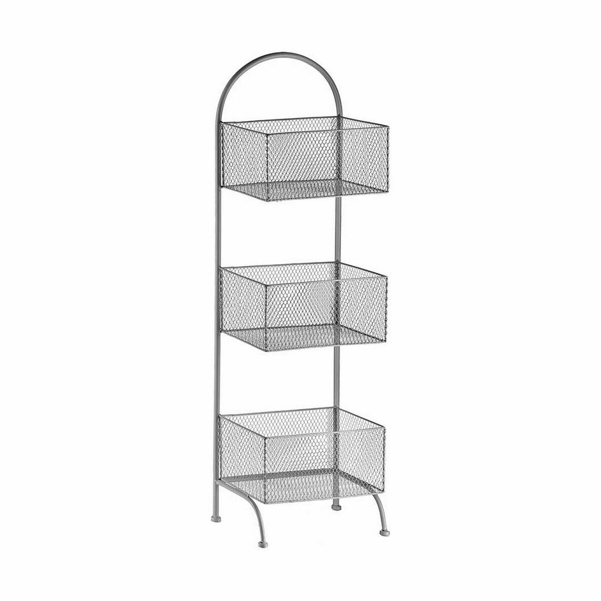 Scaffale Argentato Metallo 20 x 99 x 32,5 cm (4 Unità)