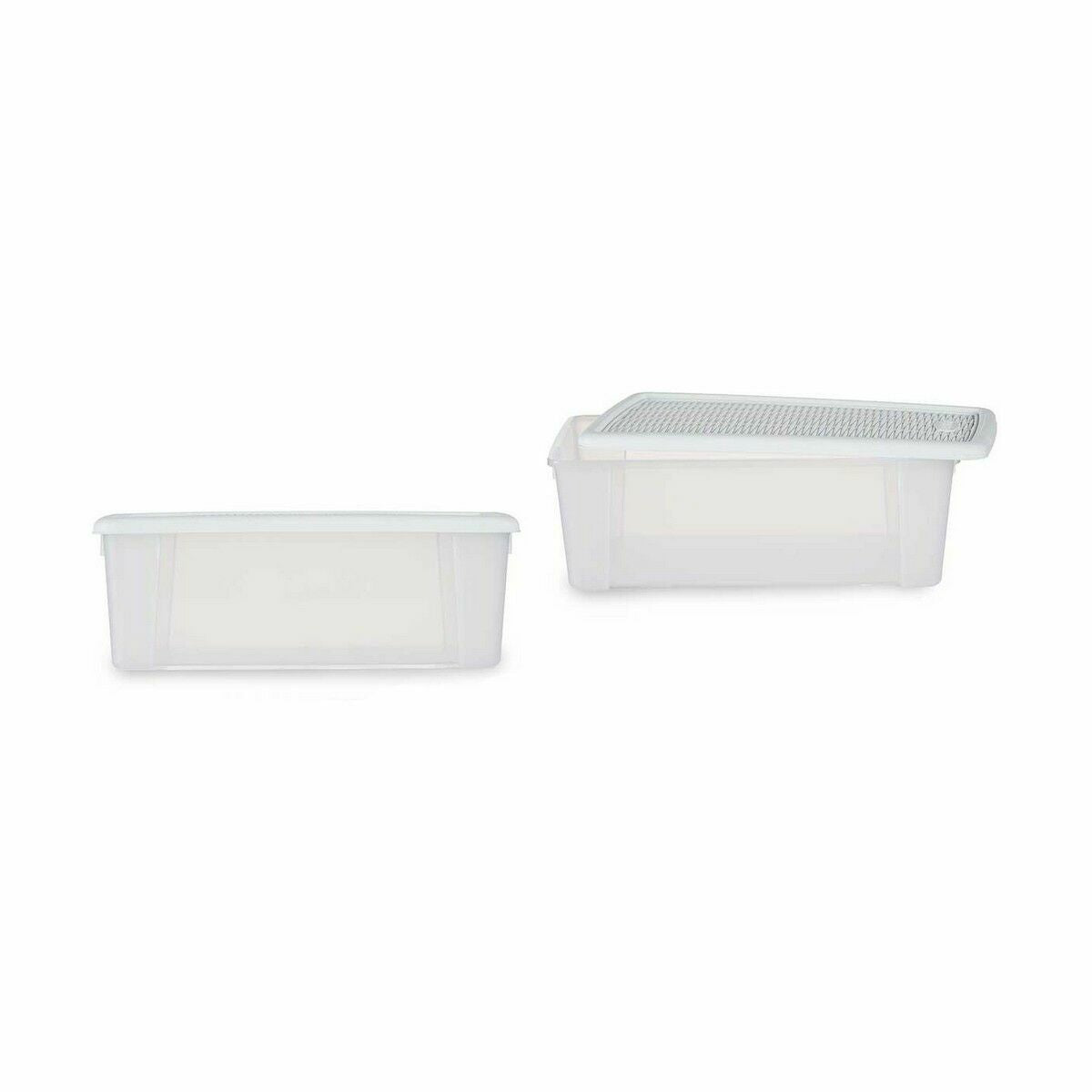 Scatola portaoggetti con coperchio Stefanplast Elegance Bianco Plastica 5 L 19,5 x 11,5 x 33 cm (12 Unità)