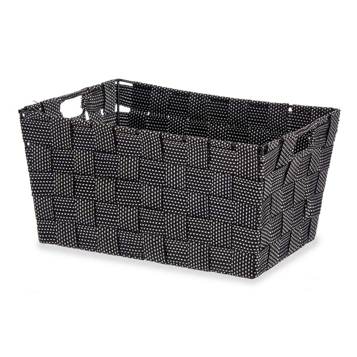 Cestino Multiuso Nero Stoffa 20 x 14 x 30 cm (18 Unità)