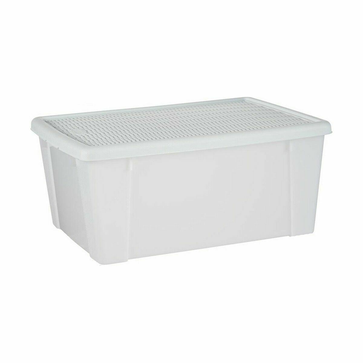 Scatola portaoggetti con coperchio Stefanplast Elegance Bianco Plastica 29 x 17 x 39 cm (6 Unità)