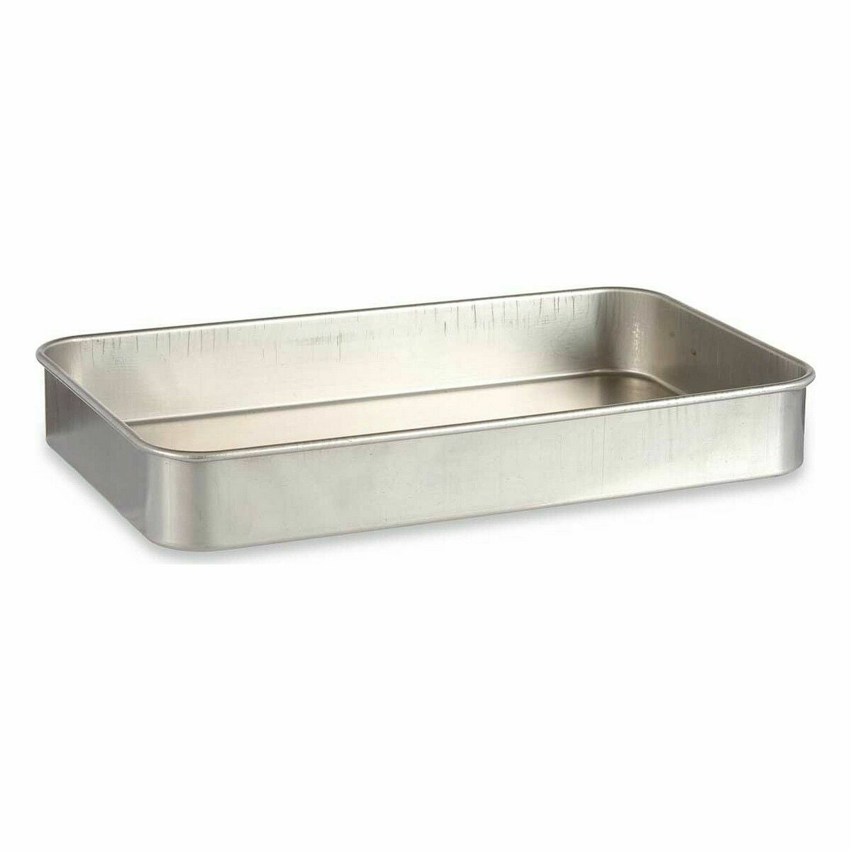 Pentola per arrosto Argentato Alluminio 28,5 x 6,5 x 46 cm (12 Unità)