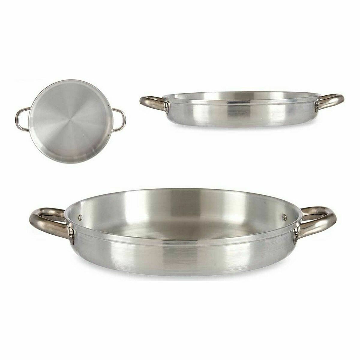 Padella Argentato Alluminio 29 x 5 x 38 cm (12 Unità)