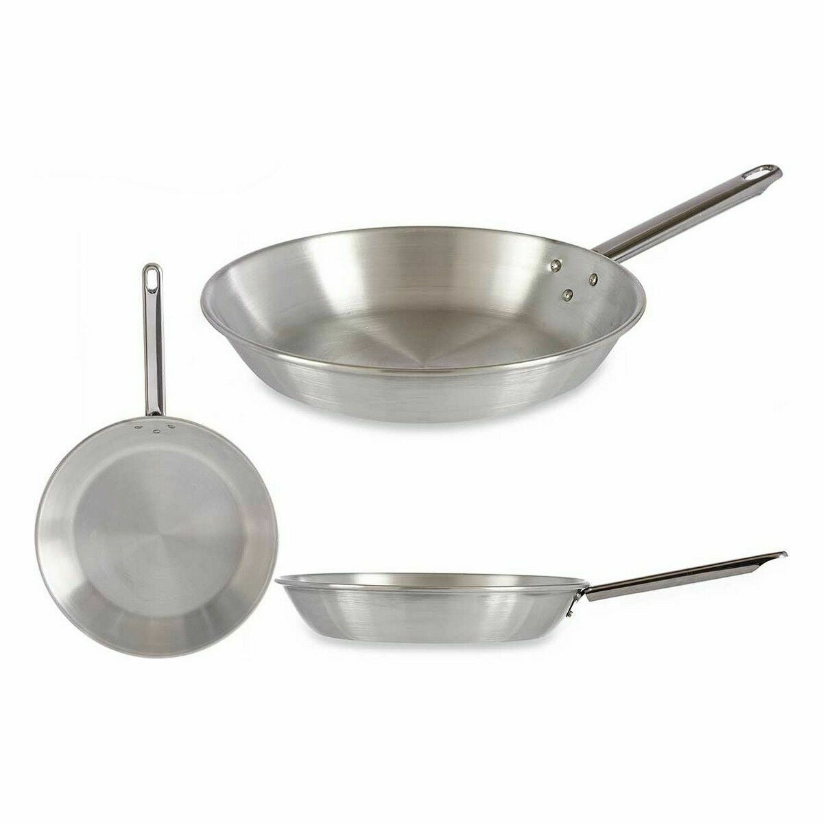Padella Ø 26 cm Argentato Alluminio (12 Unità)